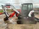 Bobcat E60 Excavator Sittin in Equipment Lot