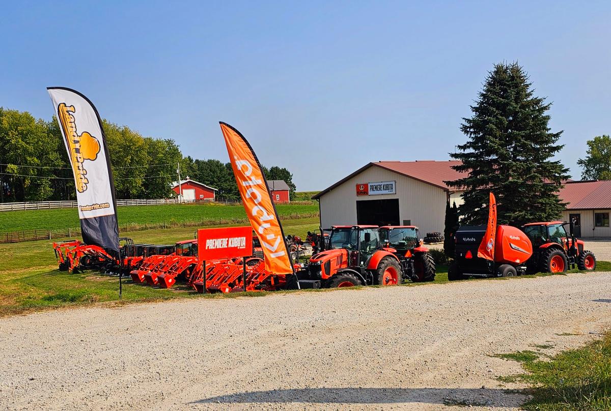 Kubota Orange Tractors, Skid Steers, and Excavators