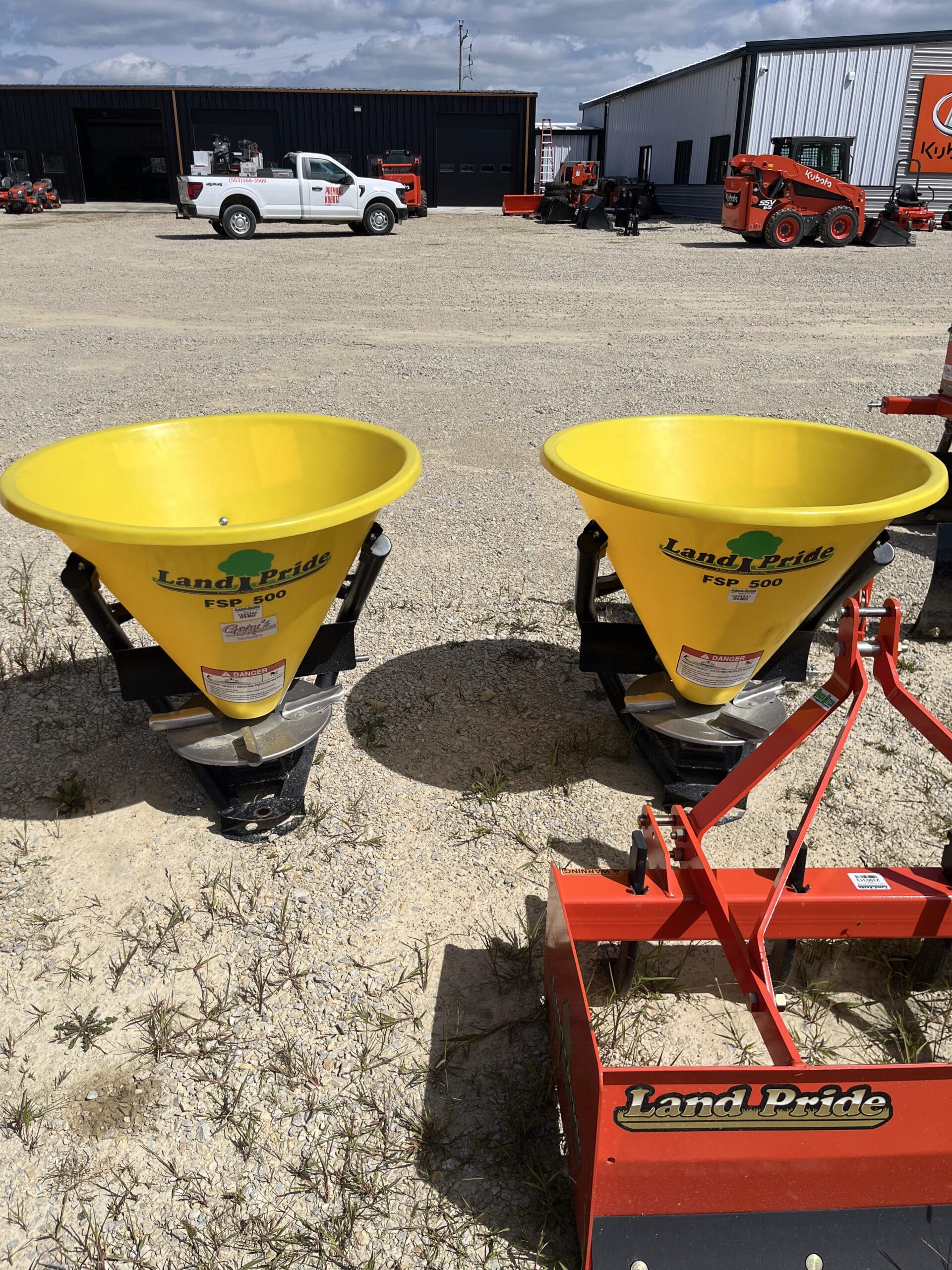 Yellow land pride spreaders